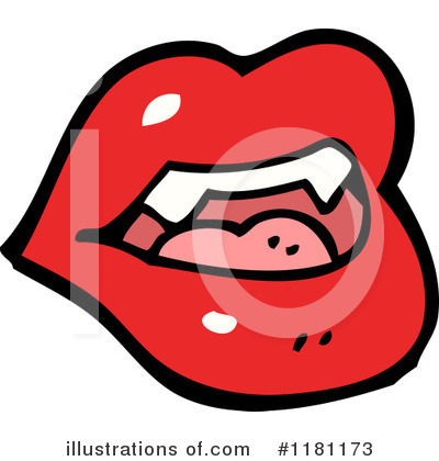 Vampire Lips Clipart #1181173 by lineartestpilot