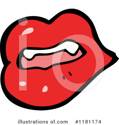 Vampire Lips Clipart #1181174 by lineartestpilot