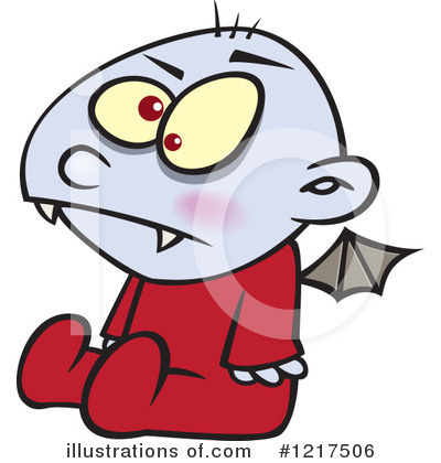 Royalty-Free (RF) Vampire Clipart Illustration by toonaday - Stock Sample #1217506