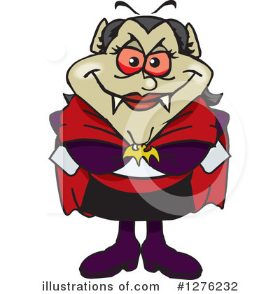 Royalty-Free (RF) Vampire Clipart Illustration by Dennis Holmes Designs - Stock Sample #1276232