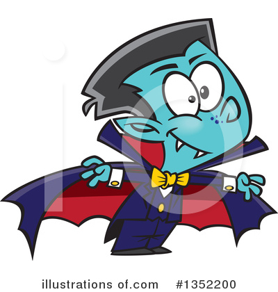 Royalty-Free (RF) Vampire Clipart Illustration by toonaday - Stock Sample #1352200