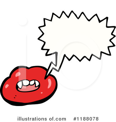 Royalty-Free (RF) Vampire Lips Clipart Illustration by lineartestpilot - Stock Sample #1188078