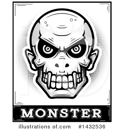 Royalty-Free (RF) Vampire Skull Clipart Illustration by Cory Thoman - Stock Sample #1432536