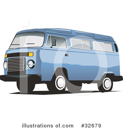 Royalty-Free (RF) Van Clipart Illustration by David Rey - Stock Sample #32679