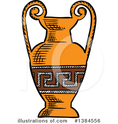 Vase Clipart #1384556 by Vector Tradition SM