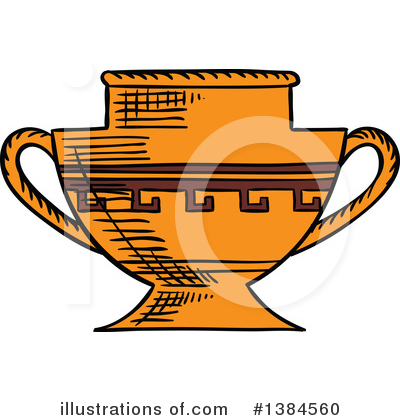 Royalty-Free (RF) Vase Clipart Illustration by Vector Tradition SM - Stock Sample #1384560