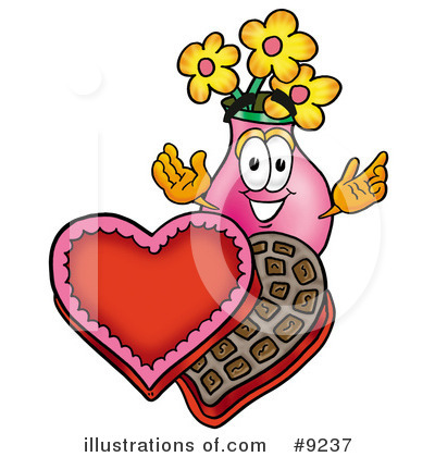 Royalty-Free (RF) Vase Of Flowers Clipart Illustration by Mascot Junction - Stock Sample #9237