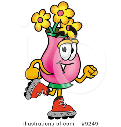 Royalty-Free (RF) Vase Of Flowers Clipart Illustration by Mascot Junction - Stock Sample #9249