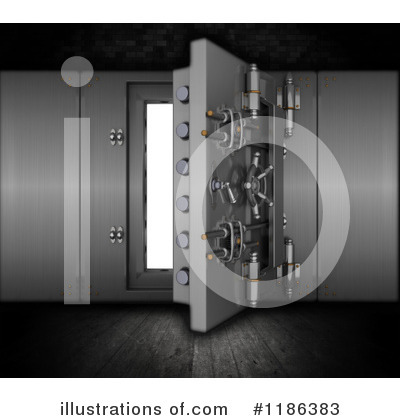 Royalty-Free (RF) Vault Clipart Illustration by KJ Pargeter - Stock Sample #1186383