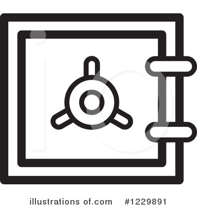 Bank Safe Clipart #1229891 by Lal Perera