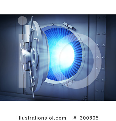 Royalty-Free (RF) Vault Clipart Illustration by Mopic - Stock Sample #1300805