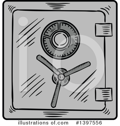 Royalty-Free (RF) Vault Clipart Illustration by Vector Tradition SM - Stock Sample #1397556