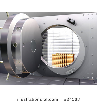 Bank Safe Clipart #24568 by KJ Pargeter