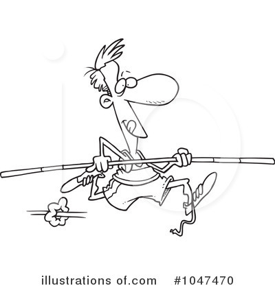 Royalty-Free (RF) Vaulting Clipart Illustration by toonaday - Stock Sample #1047470