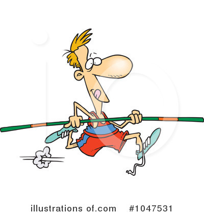 Royalty-Free (RF) Vaulting Clipart Illustration by toonaday - Stock Sample #1047531