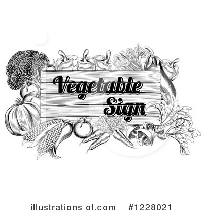 Royalty-Free (RF) Vegetable Clipart Illustration by AtStockIllustration - Stock Sample #1228021
