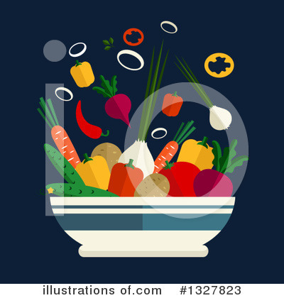 Royalty-Free (RF) Vegetable Clipart Illustration by Vector Tradition SM - Stock Sample #1327823