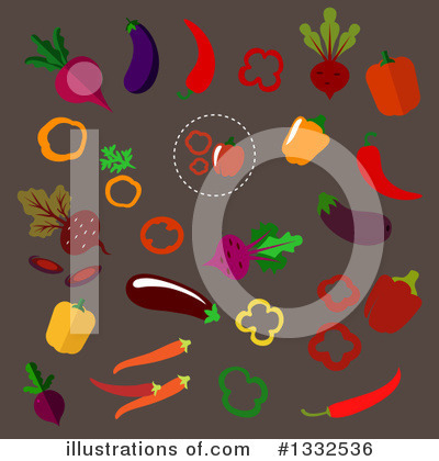Royalty-Free (RF) Vegetable Clipart Illustration by Vector Tradition SM - Stock Sample #1332536