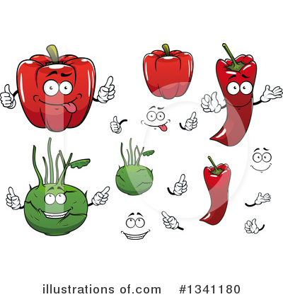 Paprika Clipart #1341180 by Vector Tradition SM