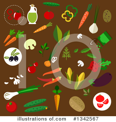 Leek Clipart #1342567 by Vector Tradition SM