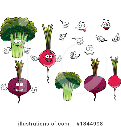 Royalty-Free (RF) Vegetable Clipart Illustration by Vector Tradition SM - Stock Sample #1344998