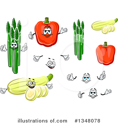 Royalty-Free (RF) Vegetable Clipart Illustration by Vector Tradition SM - Stock Sample #1348078