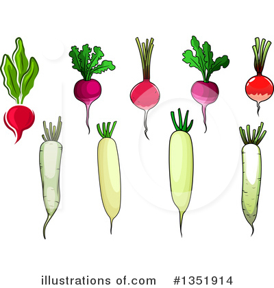 Royalty-Free (RF) Vegetable Clipart Illustration by Vector Tradition SM - Stock Sample #1351914
