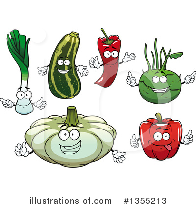 Red Bell Pepper Clipart #1355213 by Vector Tradition SM