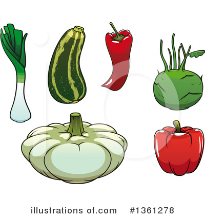 Leeks Clipart #1361278 by Vector Tradition SM
