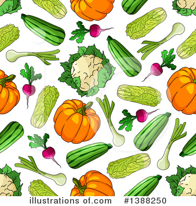 Royalty-Free (RF) Vegetable Clipart Illustration by Vector Tradition SM - Stock Sample #1388250