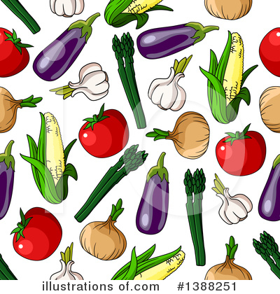 Royalty-Free (RF) Vegetable Clipart Illustration by Vector Tradition SM - Stock Sample #1388251