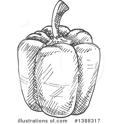 Bell Pepper Clipart #1388317 by Vector Tradition SM