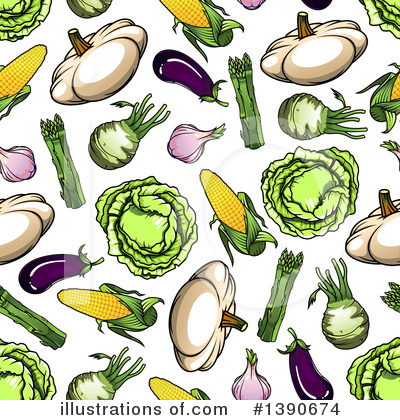 Royalty-Free (RF) Vegetable Clipart Illustration by Vector Tradition SM - Stock Sample #1390674