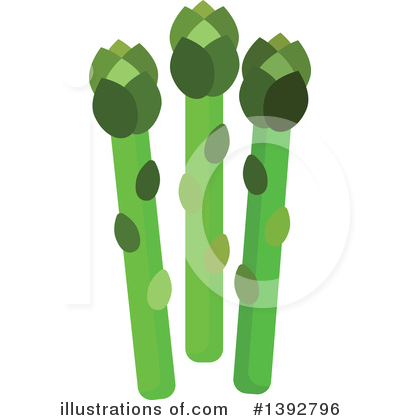 Asparagus Clipart #1392796 by Vector Tradition SM