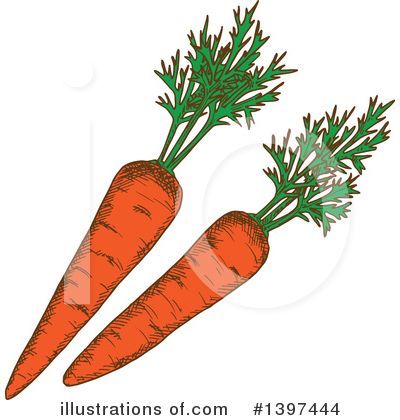 Carrot Clipart #1397444 by Vector Tradition SM