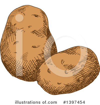 Potato Clipart #1397454 by Vector Tradition SM