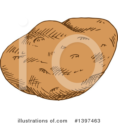 Potato Clipart #1397463 by Vector Tradition SM