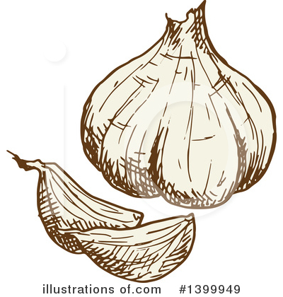 Garlic Clipart #1399949 by Vector Tradition SM