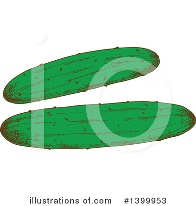 Cucumber Clipart #1399953 by Vector Tradition SM