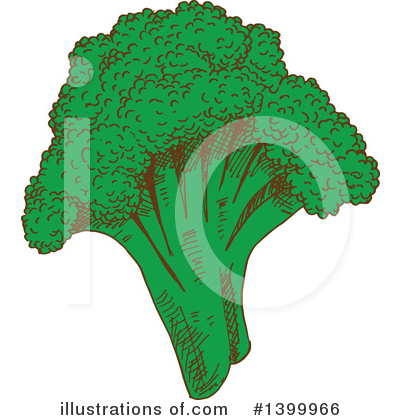 Broccoli Clipart #1399966 by Vector Tradition SM