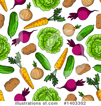 Royalty-Free (RF) Vegetable Clipart Illustration by Vector Tradition SM - Stock Sample #1403302
