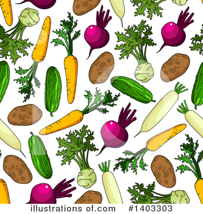 Royalty-Free (RF) Vegetable Clipart Illustration by Vector Tradition SM - Stock Sample #1403303