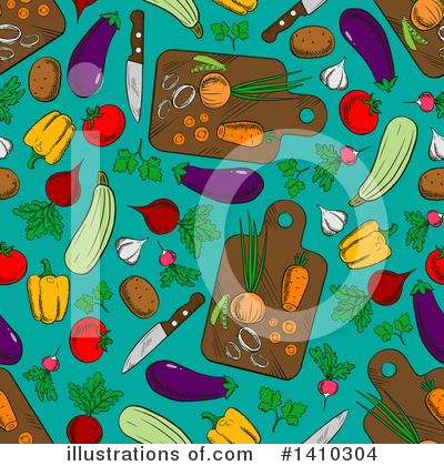 Royalty-Free (RF) Vegetable Clipart Illustration by Vector Tradition SM - Stock Sample #1410304