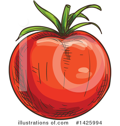 Royalty-Free (RF) Vegetable Clipart Illustration by Vector Tradition SM - Stock Sample #1425994