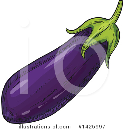 Eggplant Clipart #1425997 by Vector Tradition SM