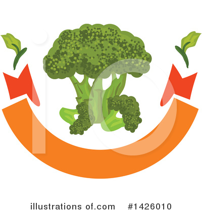 Broccoli Clipart #1426010 by Vector Tradition SM
