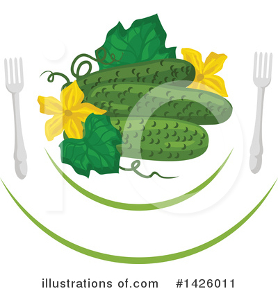 Cucumber Clipart #1426011 by Vector Tradition SM