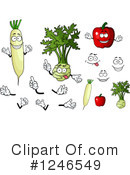 Vegetables Clipart #1246549 by Vector Tradition SM