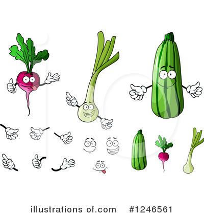 Leeks Clipart #1246561 by Vector Tradition SM