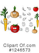 Vegetables Clipart #1246573 by Vector Tradition SM